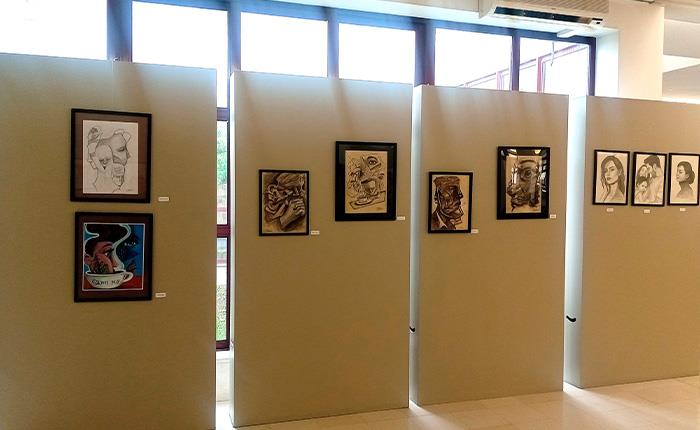 Exposição na Biblioteca Municipal mostra trabalhos artísticos de Luís Paulo Straccioni