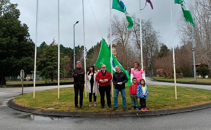 Bandeira Verde Eco-Escolas hasteada na Provida