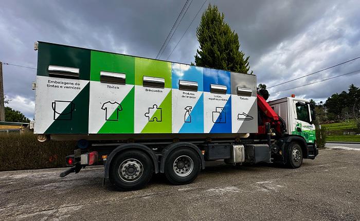 Ecocentro Móvel recolheu mais de 9 toneladas de resíduos em 2025