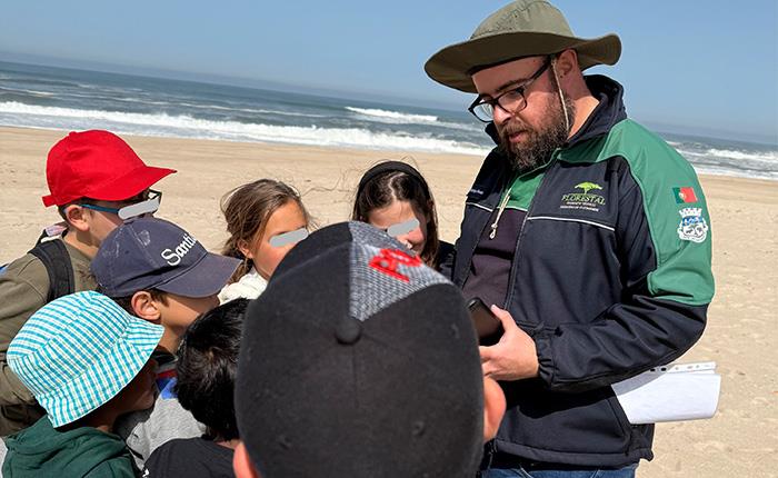 Município de Cantanhede em ação de limpeza de lixo marinho na Praia da Tocha